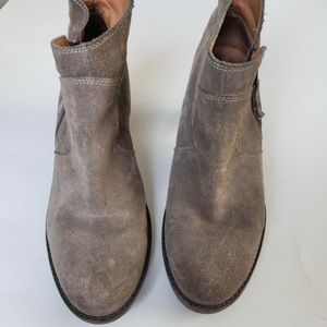 PLDM Palladium Suede Leather Zip Booties